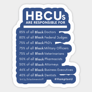 HBCUs are responsible for... Sticker